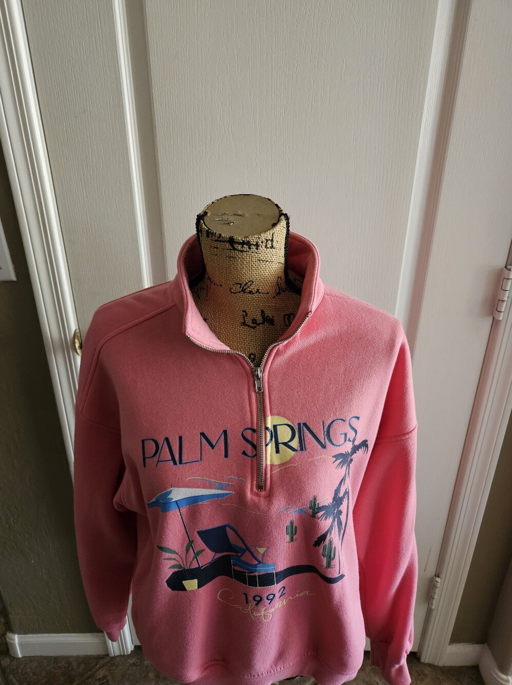 Like NEW ☆ Oak & Trellis "Palm Springs" Sweatshirt, Size XL, CUTE!